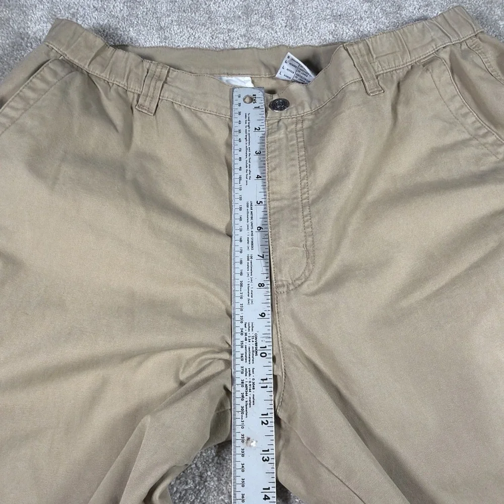 Columbia Mens Straight‎ Leg Cargo Khaki Outdoor Pants Large (FITS 36 X 31) READ